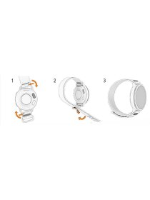 Schnellwechsel - Armband 18 mm, Nylon French Gray/Heller Sand, ComfortFit