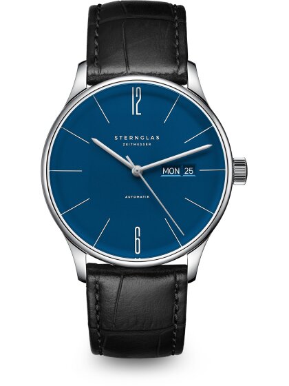 BERLIN Automatik mitternachtsblau Band Heritage schwarz