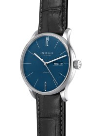 BERLIN Automatik mitternachtsblau Band Heritage schwarz