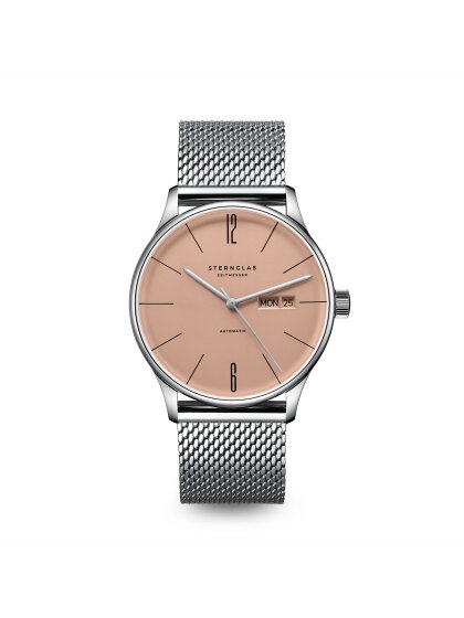 BERLIN Automatik kupferbeige Band Milanaise
