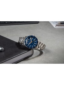 MARUS 2.0 Edition Küste dunkelblau silber Metallarmband