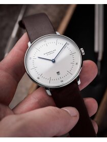 NAOS XL weiß Band Premium dunkelbraun