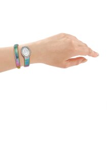 Signature Snake, Fiore, Rainbow Color, White MOP