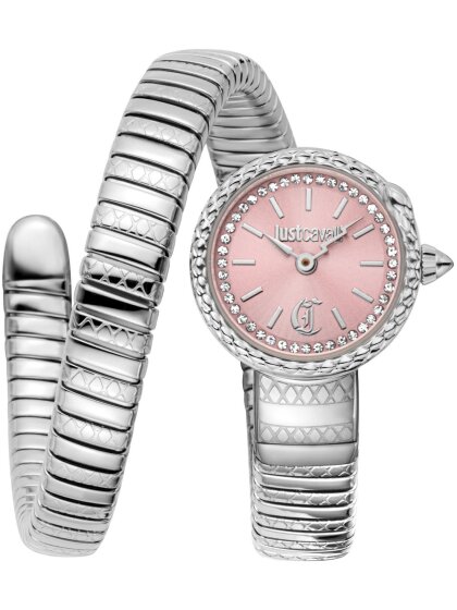 Signature Snake, Sirena, Silver Color, Light Pink