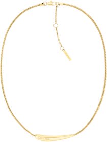 Elongated Drops Halskette goldf.