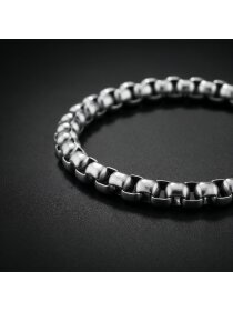 Herrenarmband Box-Kette Edelstahl