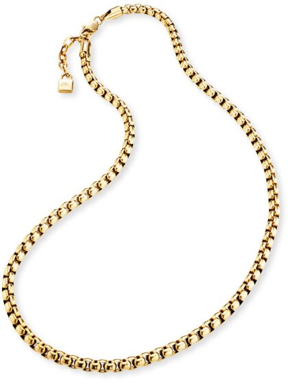 Box Kette Edelstahl goldf.