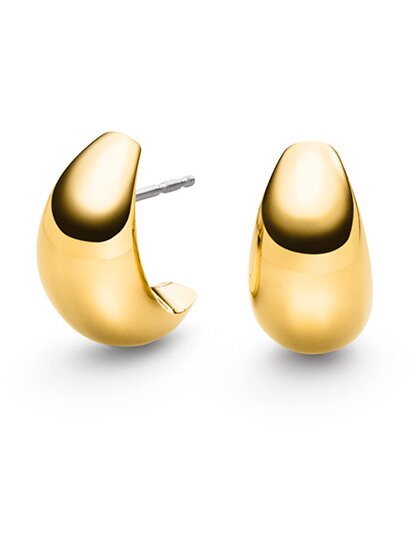 Ohrstecker Titan Halbmond goldf.