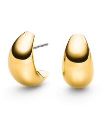 Ohrstecker Titan Halbmond goldf.