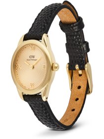 Ophelia Mini goldf. Leder schwarz