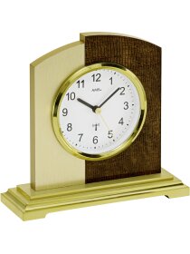Tischuhr Funk Design-Kunstleder und...