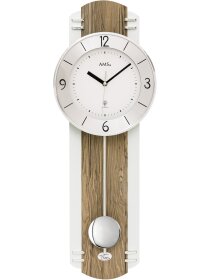 Funkwanduhr Pendeluhr Holzgehäuse mit...