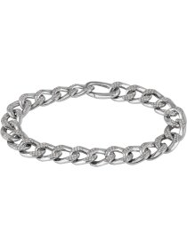 Panzer Armband Sterlingsilber mit Zirkonia