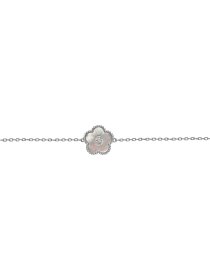 Armband Blume Sterlingsilber mit Perlmutt/Zirkonia