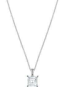 Kette Sterlingsilber mit Zirkonia Solitär