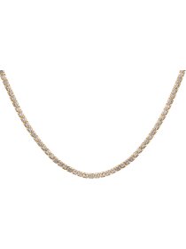 Tennis Kette Sterlingsilber vergoldet mit Zirkonia