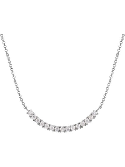Kette Sterlingsilber mit Zirkonia Schiebeverschluss