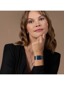 Ohrstecker oval Sterlingsilber mit Zirkonia