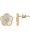 Ohrstecker Blume Sterlingsilber vergoldet mit Perlmutt/Zirkonia