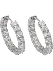 Creolen Sterlingsilber mit Zirkonia