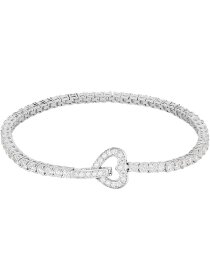 Tennis Club Tennisarmband 925Silber Herz Zikonia 2,5mm