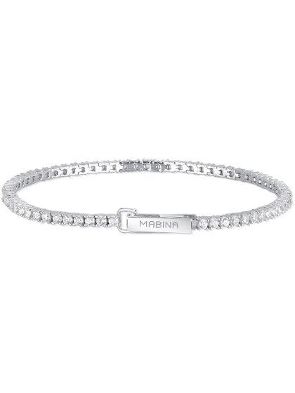 Tennis Club Tennisarmband 925Silber Zikonia 2mm