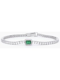 Cool or Rétro? Tennisarmband 925Silber synth....