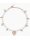 One Love Armband 925Silber 18 K rosé vergoldet Perle Herzen
