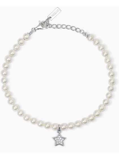 Polvere di Stelle Armband 925Silber Perle Stern