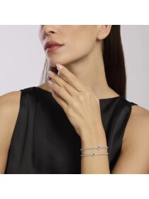 Love Affair Tennisarmband 925Silber synth. Smaragd...