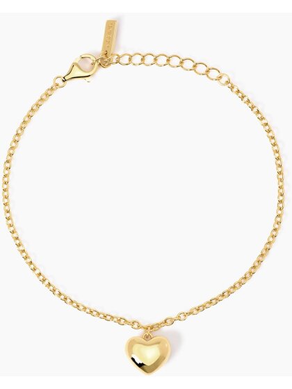 Feeling Armkette 925Silber 18 K vergoldet Herz