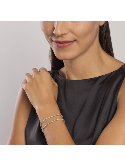 Mini Tennis Armband 925Silber Zirkonia 1,75mm