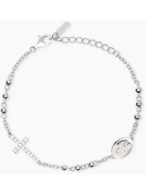 Rosario Armkette 925Silber Kreuz Madonna Zirkonia