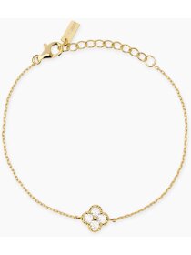 Jasmine Armkette 925Silber 18 K vergoldet Kleeblatt...
