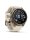 fēnix® 9 Pro – inReach®, 43 mm, AMOLED Sapphire, Autumn Gold Titan mit Silikon-Armband Creme/French Gray
