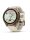 fēnix® 9 Pro – inReach®, 43 mm, AMOLED Sapphire, Autumn Gold Titan mit Silikon-Armband Creme/French Gray