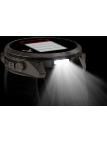 fēnix® 9 Pro – inReach®, 51 mm, AMOLED Sapphire, Titan mit Silikon-Armband Graphit/Schwarz
