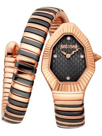 Signature Snake Ondina roségold schwarz
