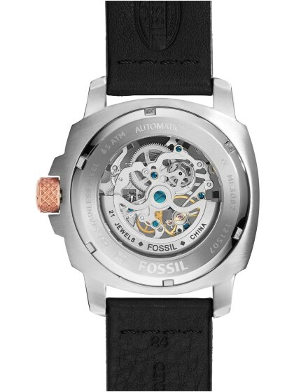 Fossil Modern Machine mit Lederarmband ME3082, Herrenuhr 