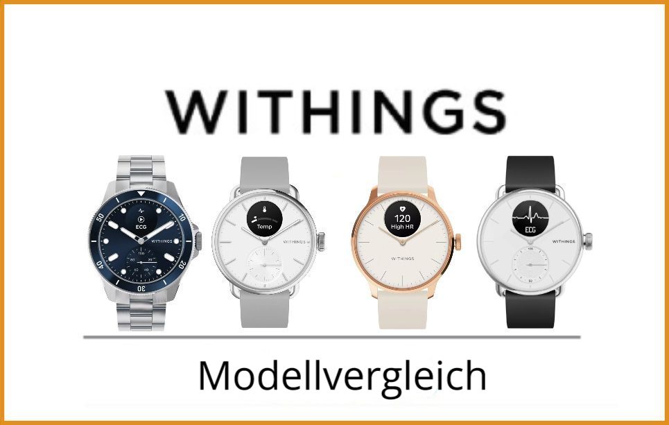 Withings Modellvergleich